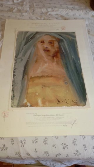 Salvador Dalí - Madre de Dios 1964 Litografía