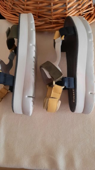 Sandalias Camper Verde y Amarillo talla 40