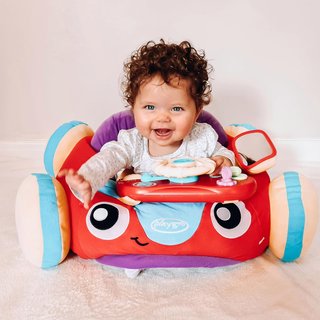 Playgro coche peluche suave interactivo multicolor