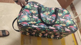 Bolsa de viaje corta con flamencos
