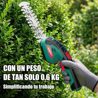 Tijeras cortacésped 7,2V 2000mAh con triple