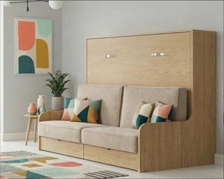 CAMA ABATIBLE CON SOFA NOVA120.
