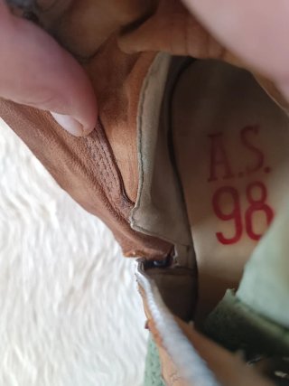 Botín Piel A.S. 98 Marrón/Verde