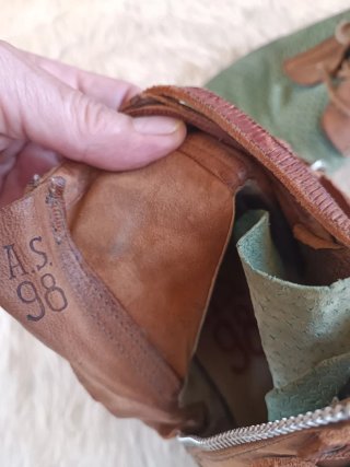 Botín Piel A.S. 98 Marrón/Verde