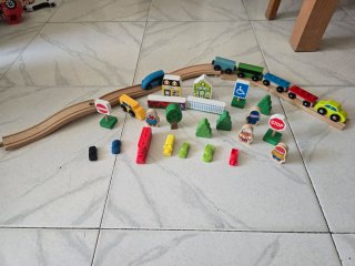 Tren madera y accesorios