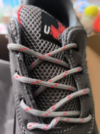Zapatillas U-Power nuevas grises y rojas