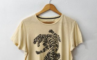 Camiseta amarilla Pull&Bear hombre Talla L