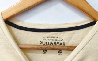 Camiseta amarilla Pull&Bear hombre Talla L