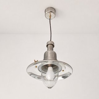 Lámpara colgante náutica metal cristal