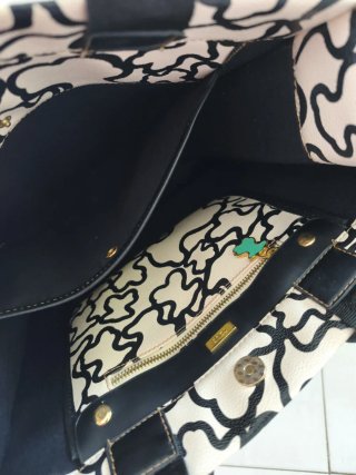 Bolso Tous Blanco y Negro colección Kaos