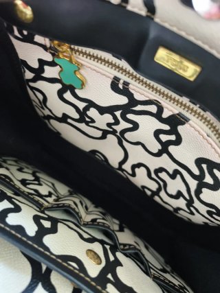 Bolso Tous Blanco y Negro colección Kaos