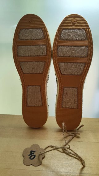 Alpargatas rayas talla 40