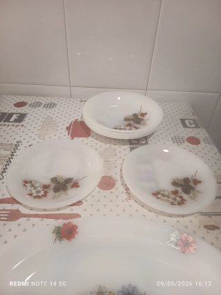 Juego Platos Arcopal Flores