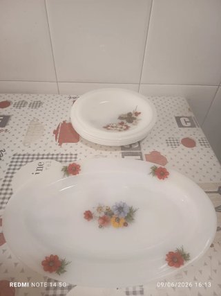 Juego Platos Arcopal Flores