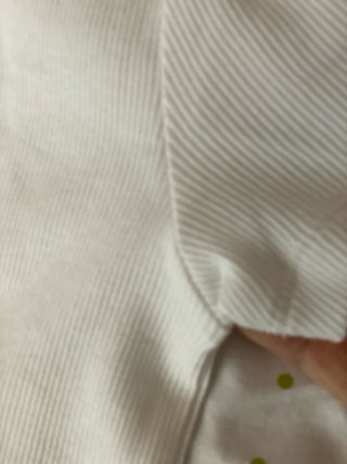 Camiseta Massimo Dutti Blanca acanalada.