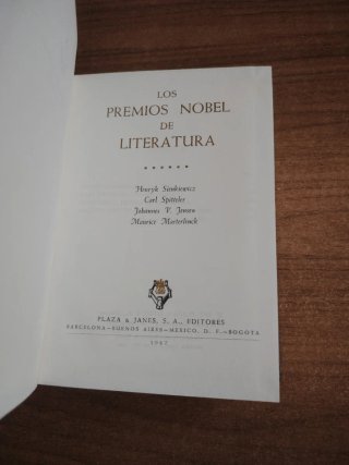 Los premios Nobel de la Literatura