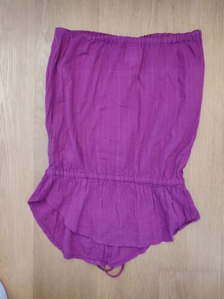 Camisa palabra de honor morada Talla S