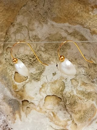 Pendientes Perlas Barrocas Agua Dulce Irregulares