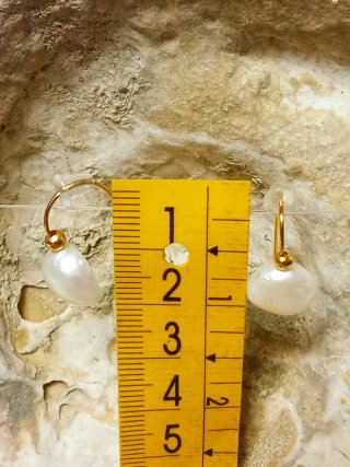 Pendientes Perlas Barrocas Agua Dulce Irregulares