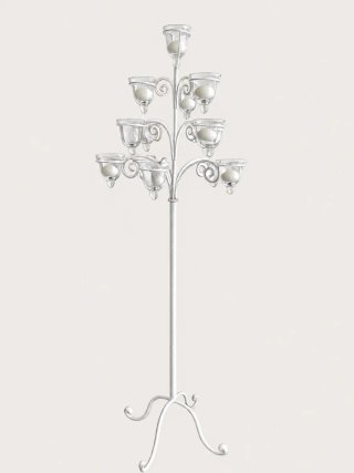 Candelabro de pie con 9 velas