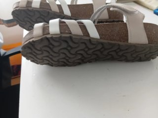 Sandalias Inter-Bios Piel Beige/Blanco Talla 40