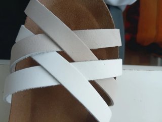 Sandalias Inter-Bios Piel Beige/Blanco Talla 40