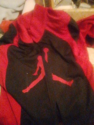 Chaqueta Jordan XL Roja y Negra Original