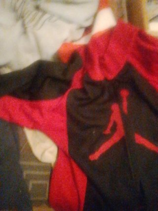 Chaqueta Jordan XL Roja y Negra Original