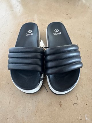 Chanclas Cougar Negras Talla 37 Nuevas