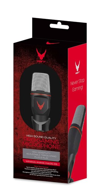 Omega Varr micrófono gaming mini trípode