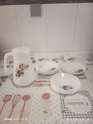 Juego de vajilla Arcopal floral