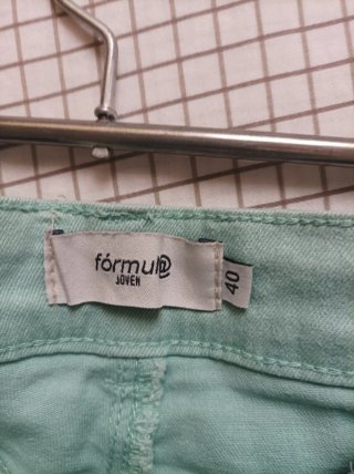 Pantalón corto vaquero verde FORMULA Talla 40