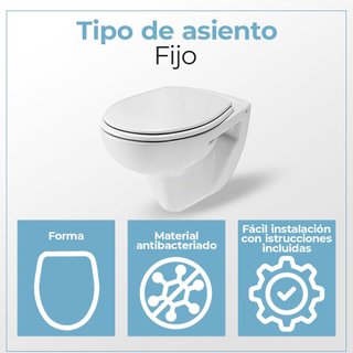 Gala Elia asiento ABS fijo blanco