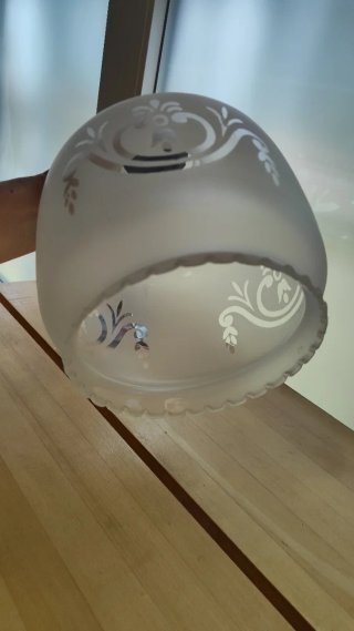 Lámpara colgante cristal y metal