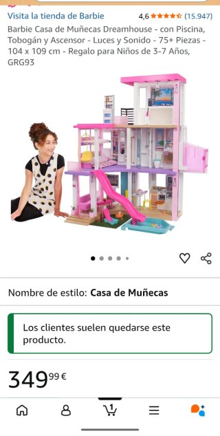 Casa Barbie DreamHouse con piscina y tobogán