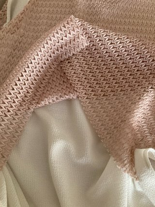 Blusa Zara sin mangas T 38 rosa y blanco