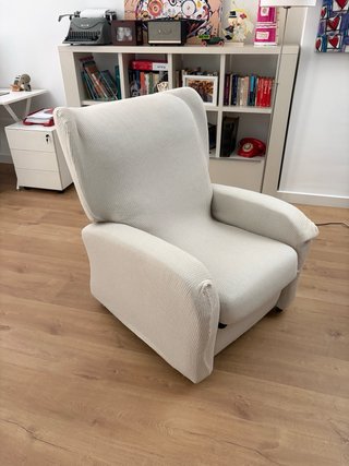 Sillón Relax con funda beige