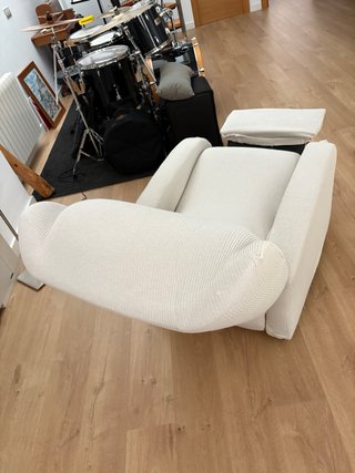 Sillón Relax con funda beige