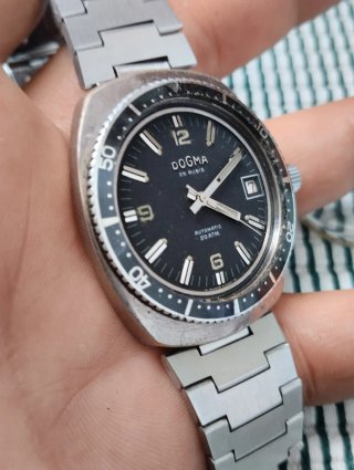Reloj Dogma Automático 20 ATM Negro