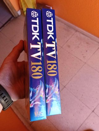 Lote 2 Cintas VHS TDK 180 minutos sin estrenar