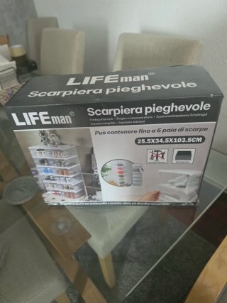 Zapatera LIFEman plegable 6 pares