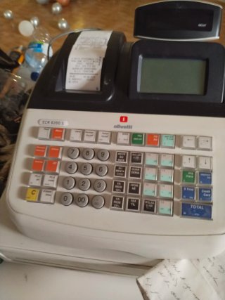 Olivetti ECR8200S Caja Registradora Blanca