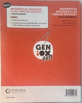 Matemáticas CCSS para 1º de Bachillerato - Oxford
