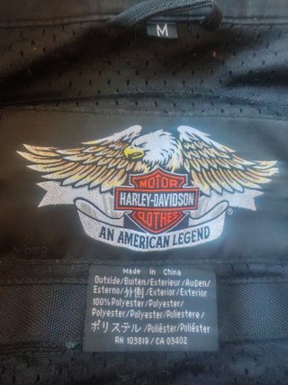 Chaqueta Harley-Davidson Negra y Gris