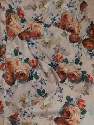 Abito ASOS lungo asimmetrico fiori tg 44