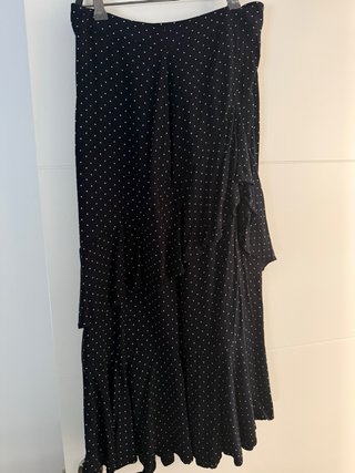 Falda Zara lunares midi Talla M