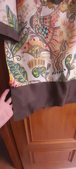 Caftán de seda Zara multicolor talla única