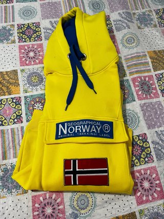 Sudadera Geographical Norway Chico Amarilla