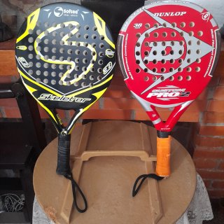 2 Palas de Pádel con Funda (Skeletor y Dunlop)