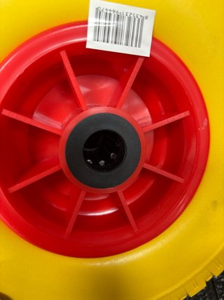Rueda Carretilla 3.00-4 Amarilla y Roja